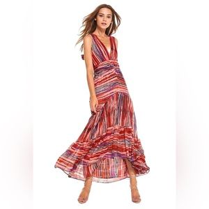 Misa Los Angeles Dominika Tiered Chiffon Maxi Dress